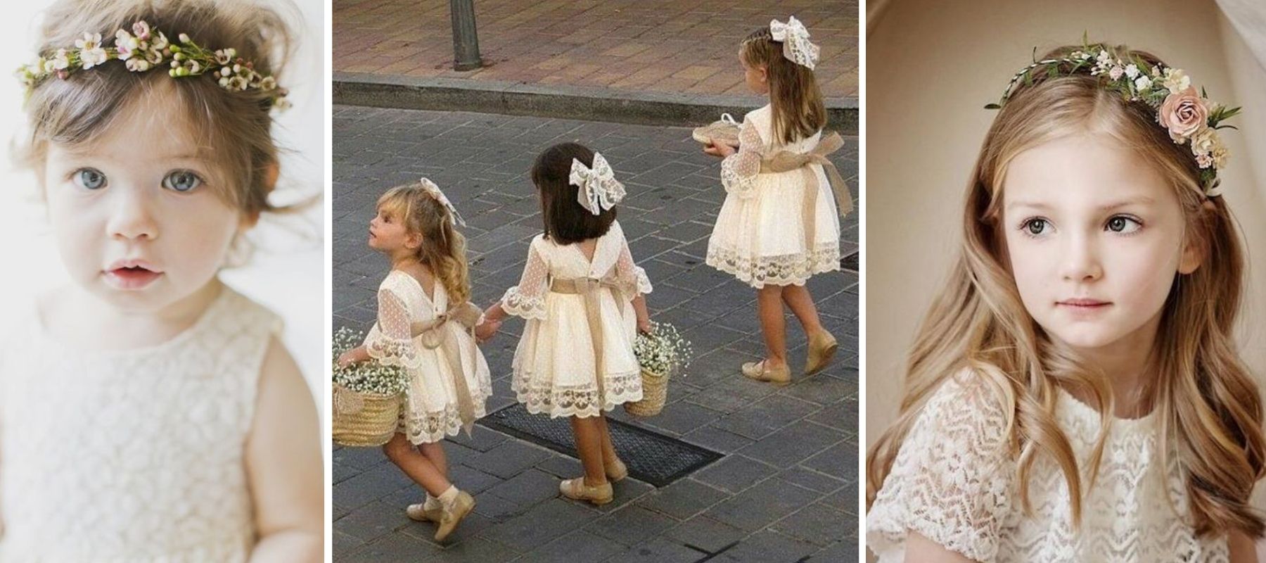 Baby Kind Frisur Party Schleife Blume Krone