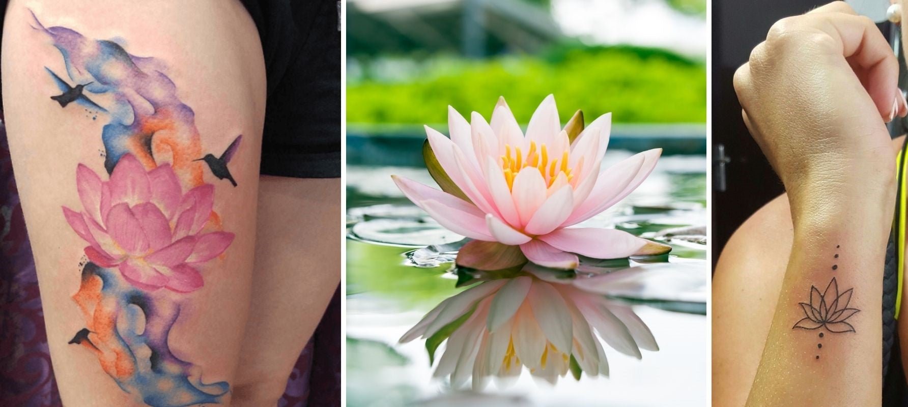 Lotusblumen-Tattoo