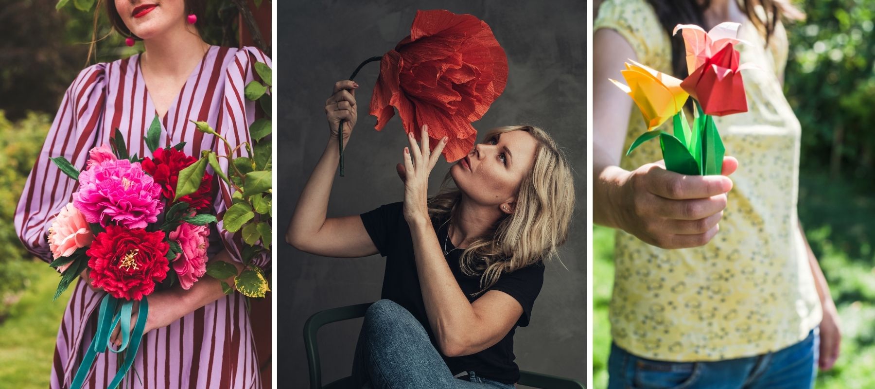bouquet de fleurs en papier