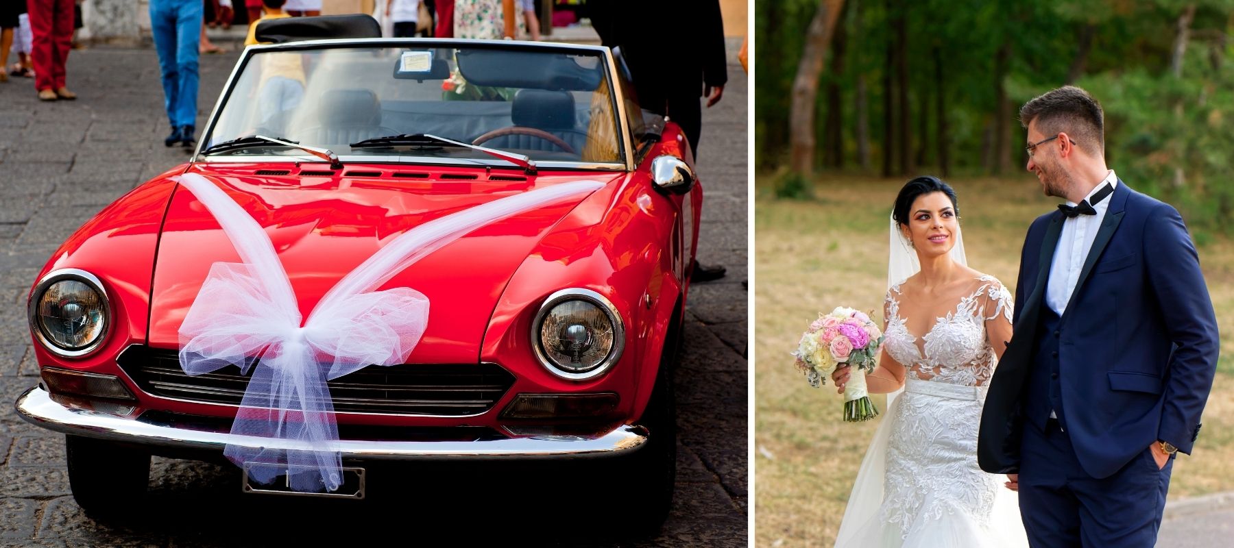 décoration de voiture de mariage