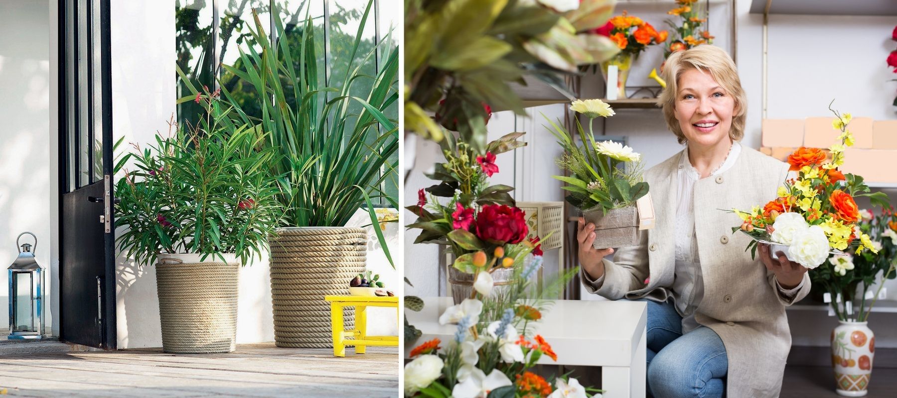 dekorativer Blumentopf für Frauen