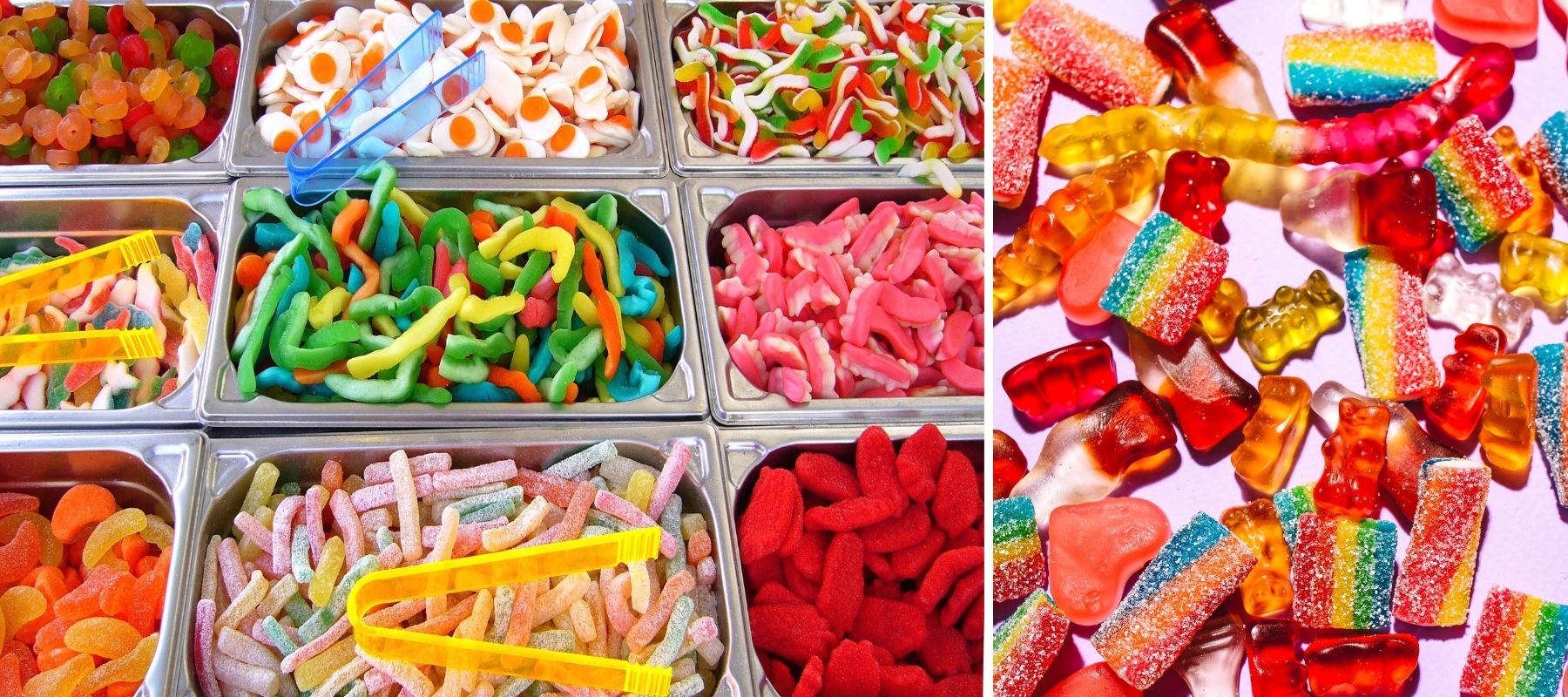 bonbons colorés