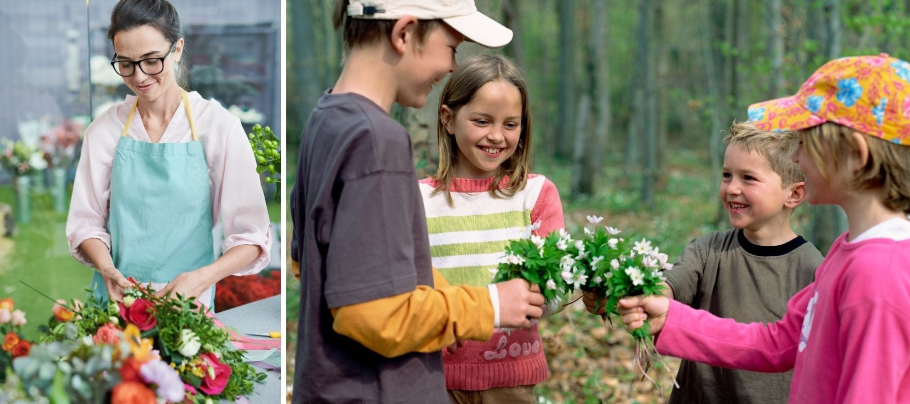 kreative Tätigkeit für Kinder Blumen