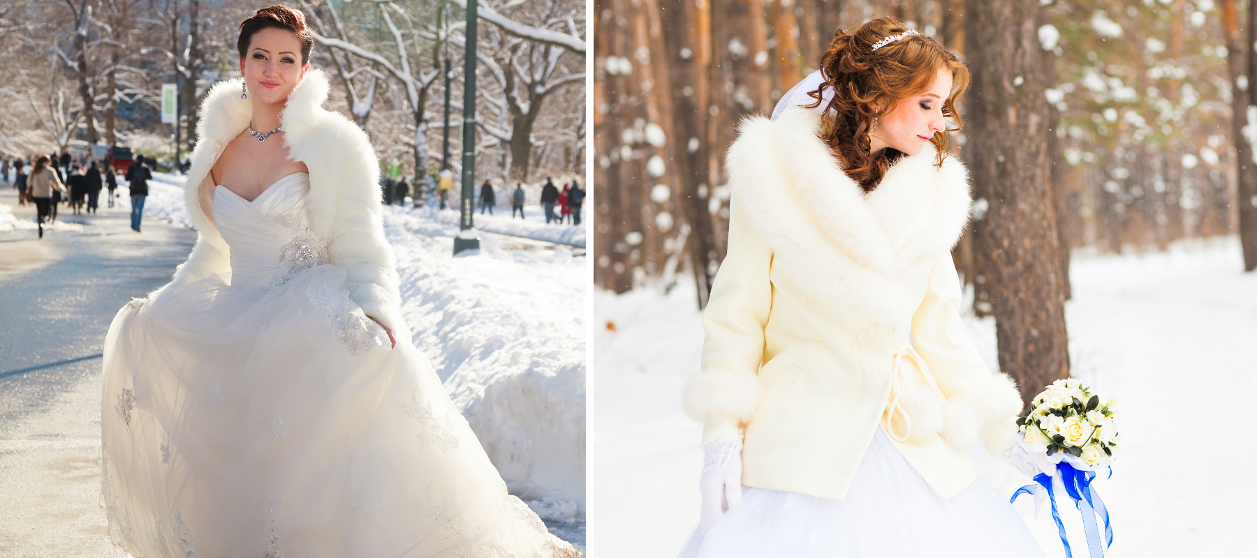 Winter-Hochzeitskleid