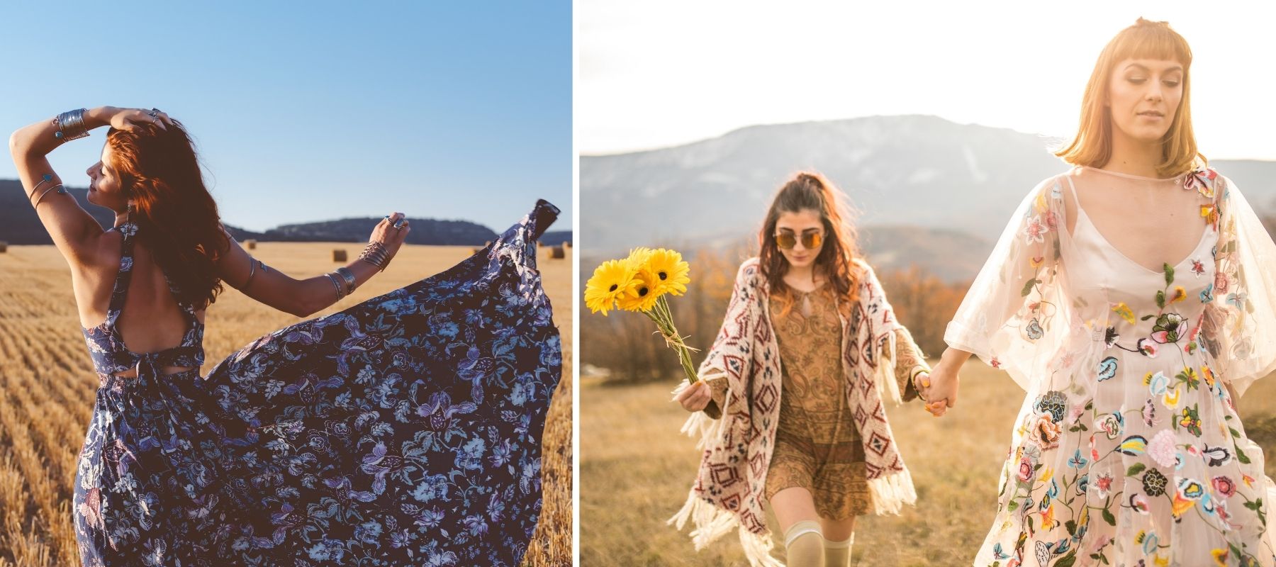Boho-Blumenkleid