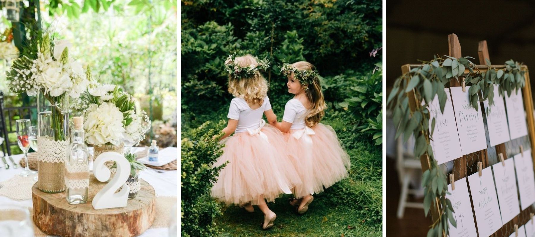 Kinderhochzeitstisch Mittelstück Sitzplan