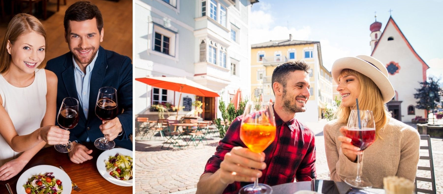 Paar speist in einem Restaurant
