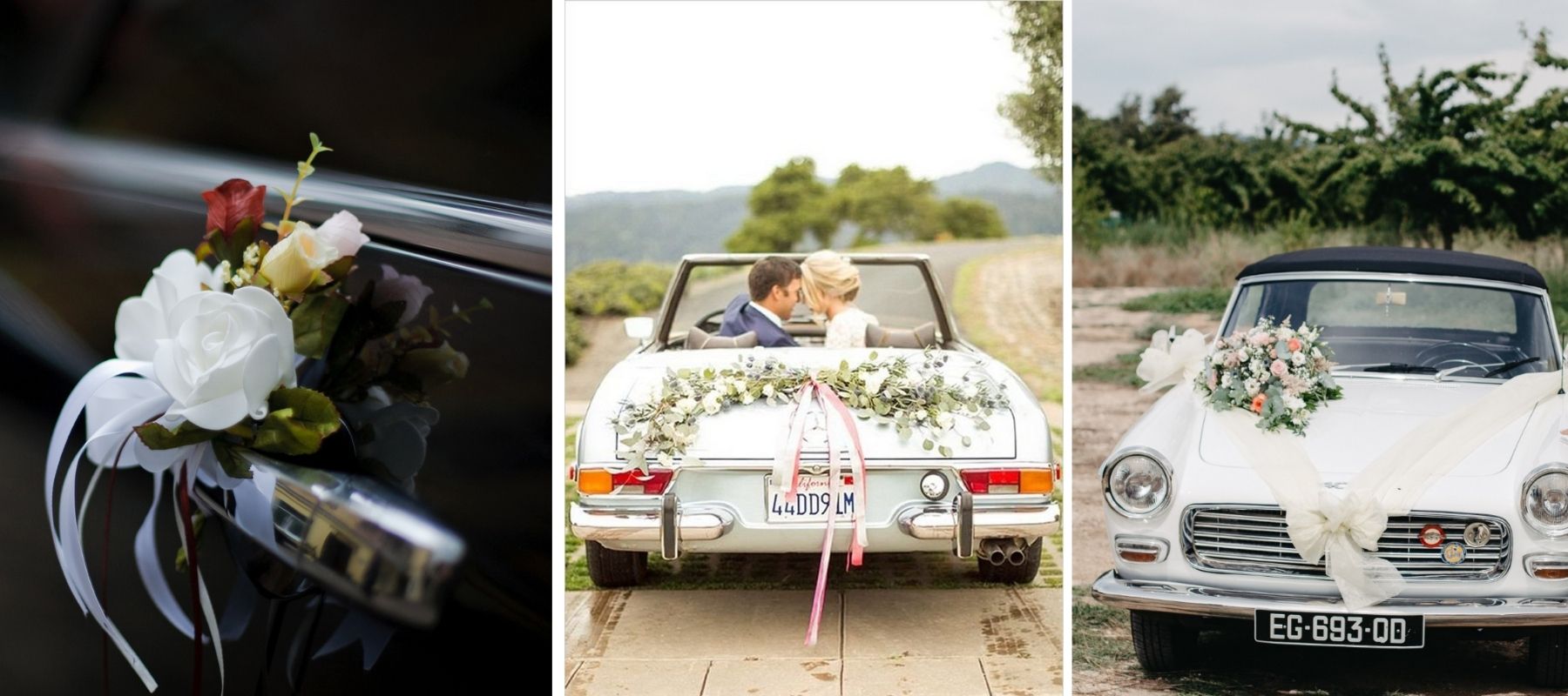Hochzeit Auto Bänder