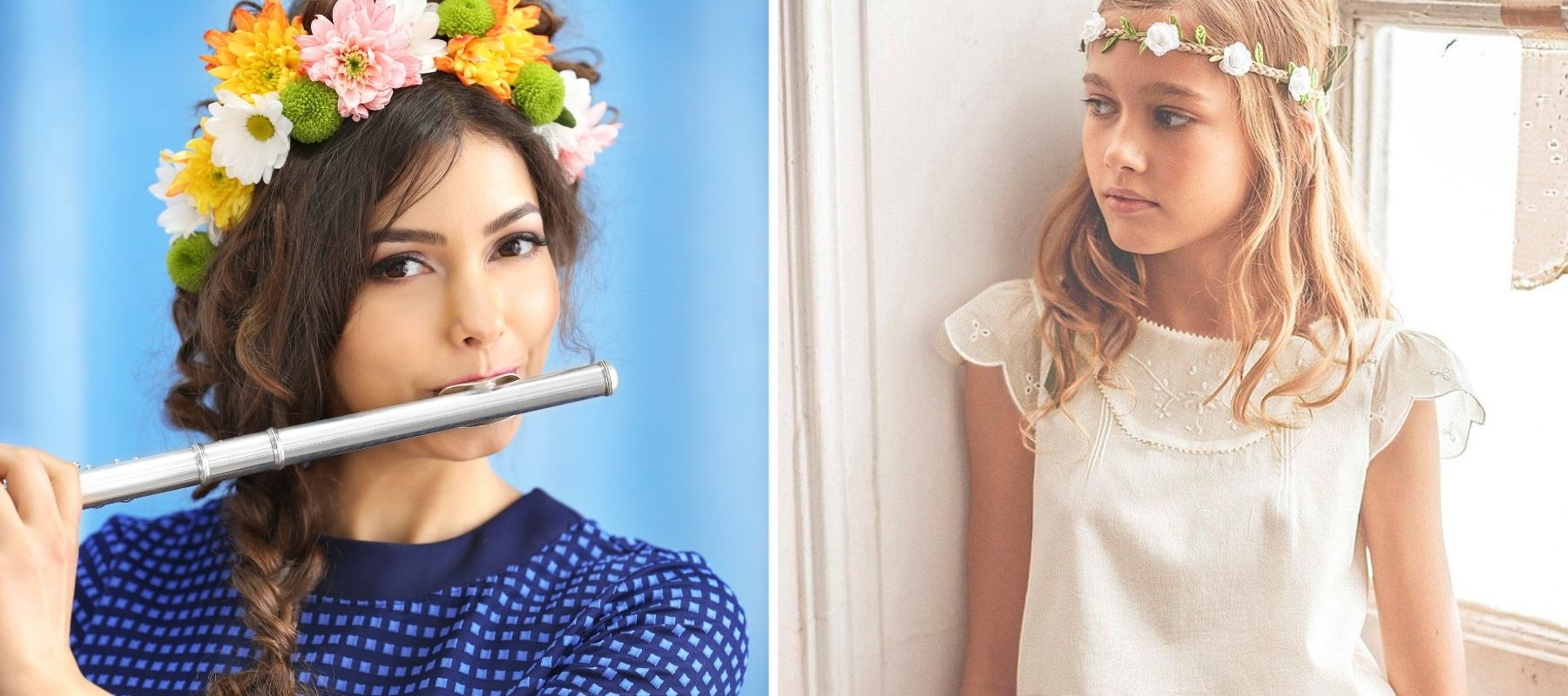 Couronne de fleurs pour femmes et jeunes filles