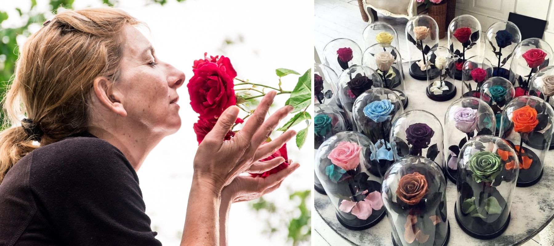 Woman with Eternal Roses