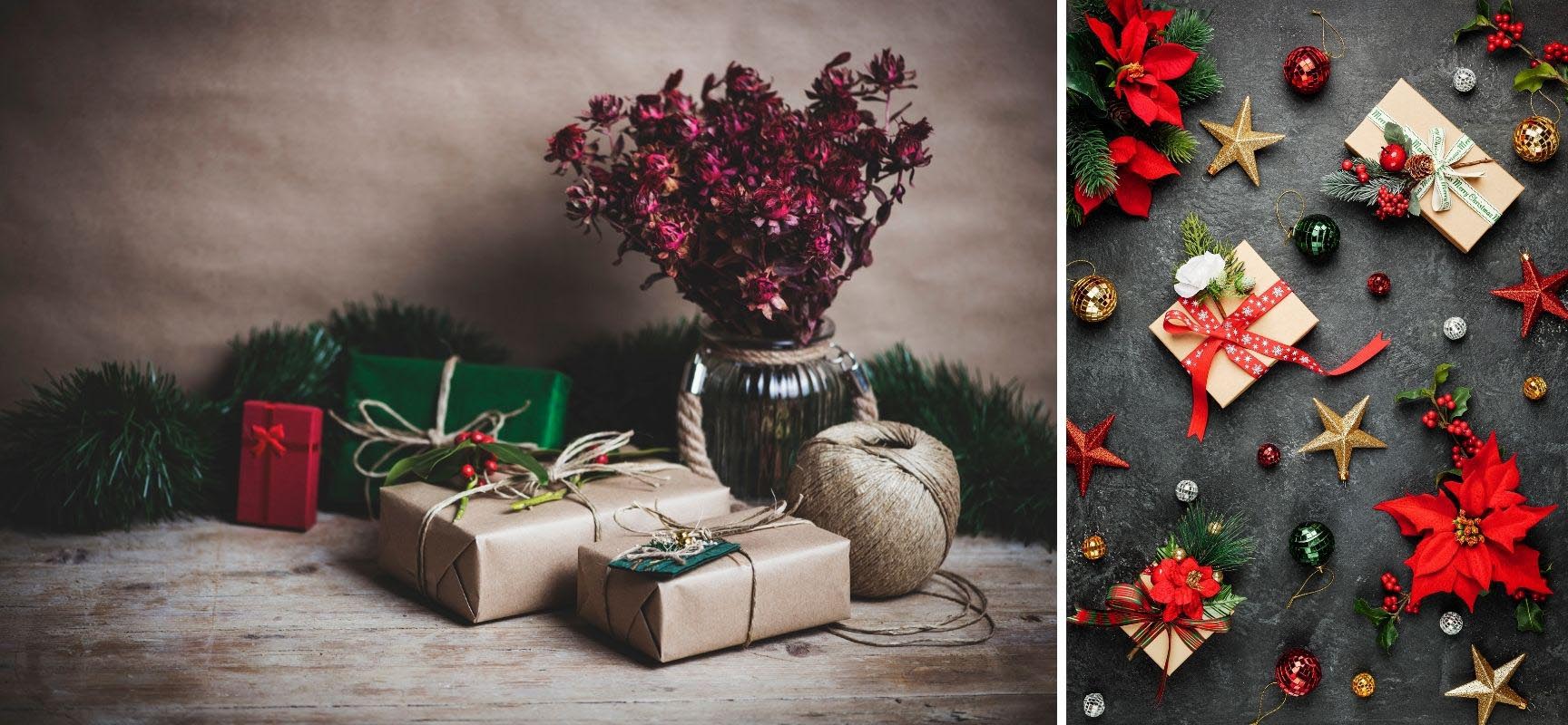 Giving Flowers for Christmas