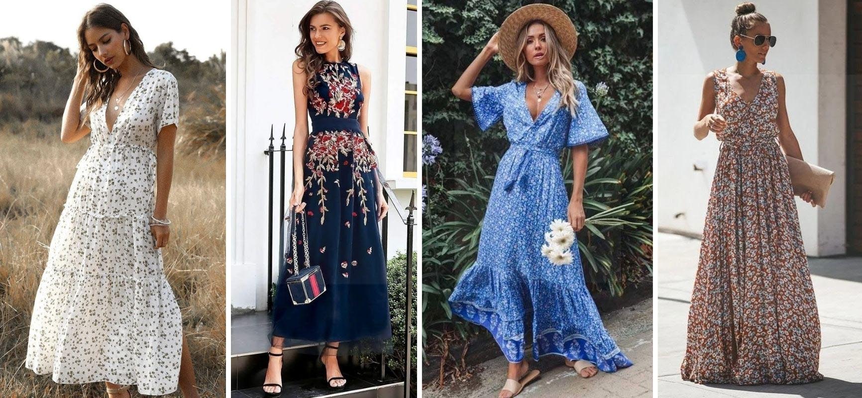 Bohème-Kleid für eine Lebenspartnerschaft
