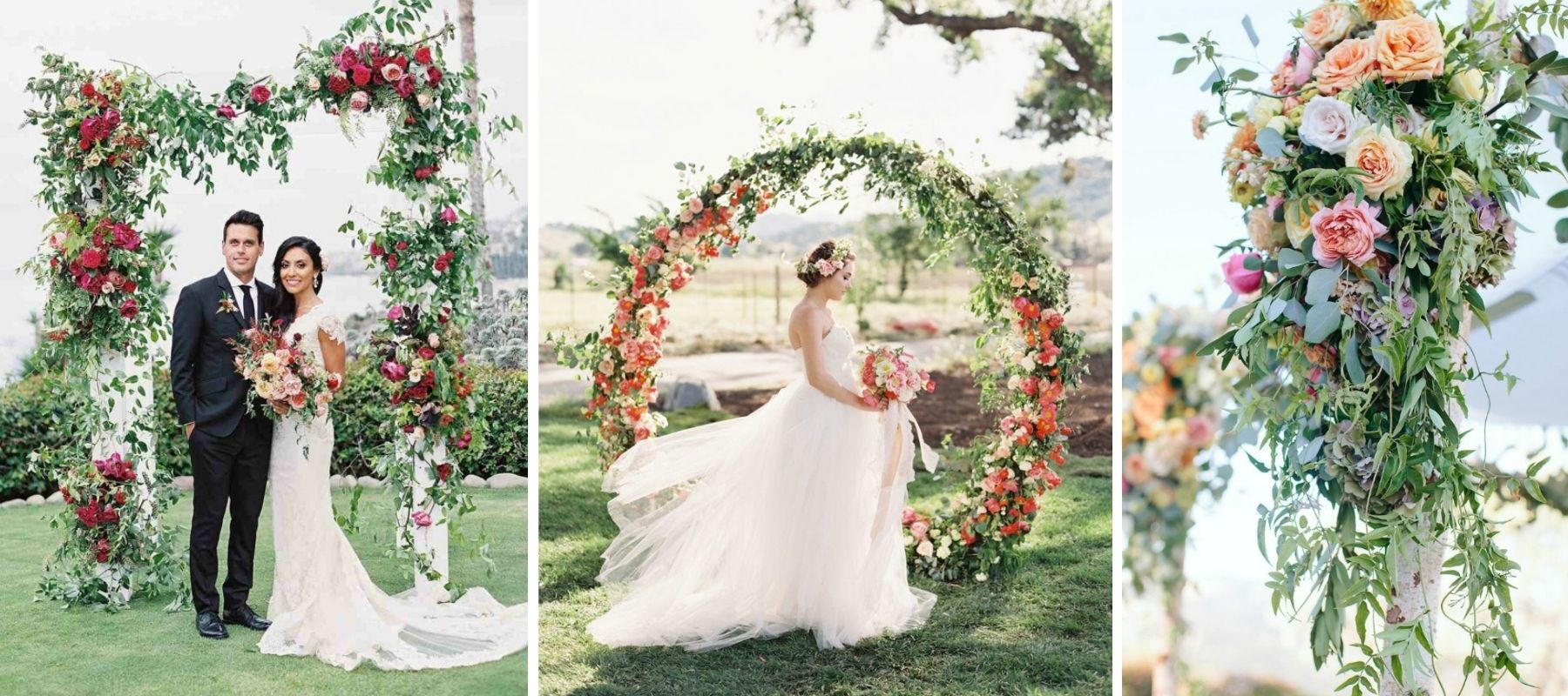 arche de mariage florale