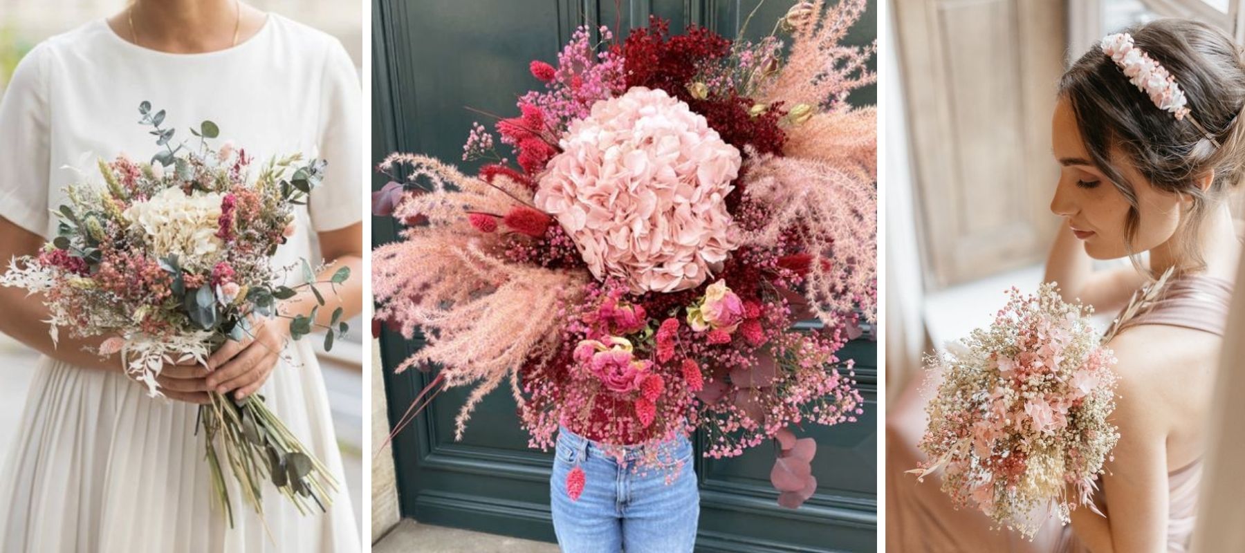 bouquet de fleurs séchées