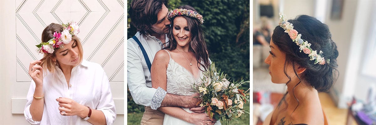 Belle couronne florale