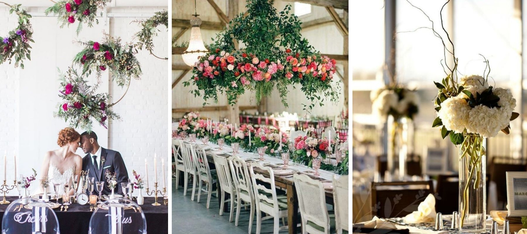 Chic wedding decor