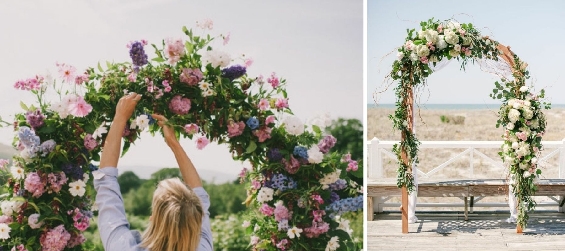 réalisation d'une arche florale