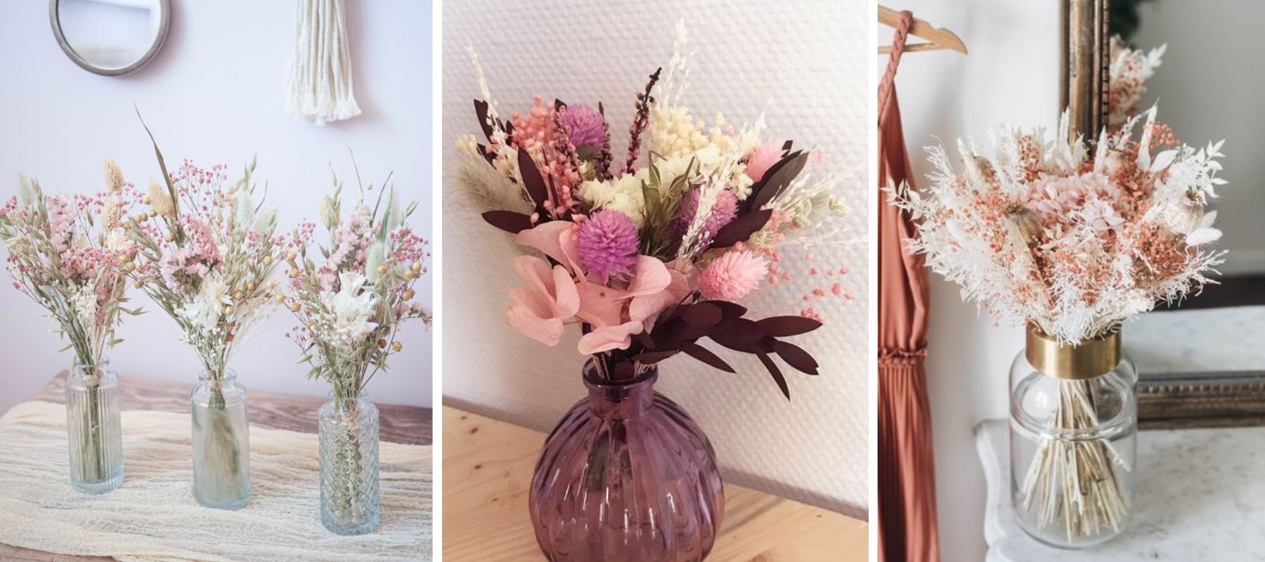 vase de fleurs séchées