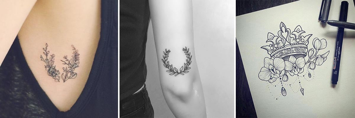 Blumenkrone Tattoo