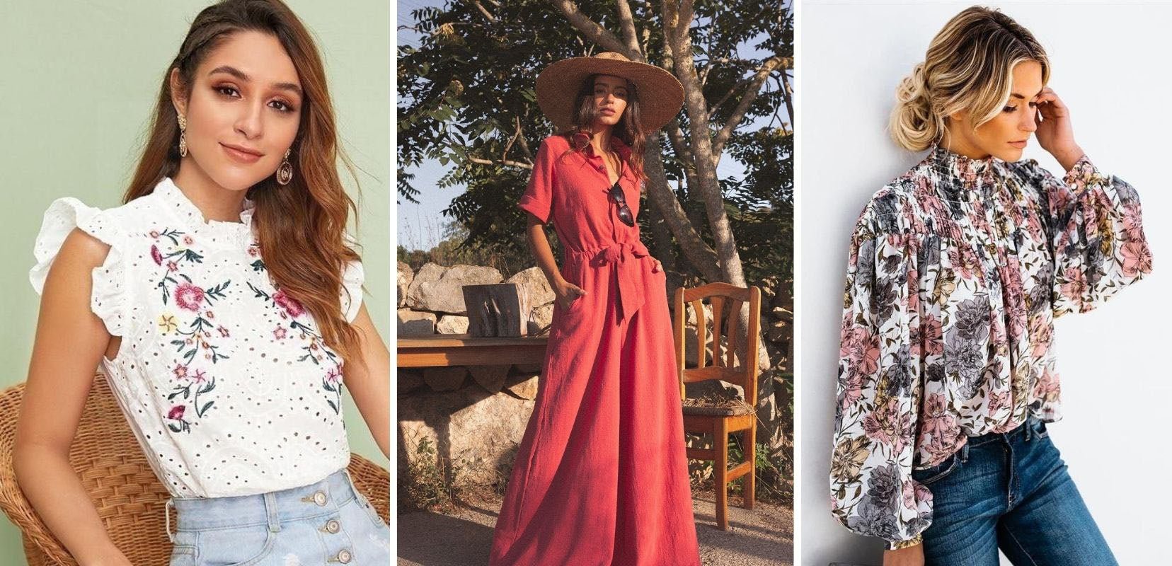 Frauenoutfit für eine böhmische Hochzeit auf dem Land